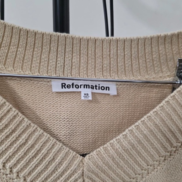 Reformation sienna cotton sweater - Picture 3 of 6